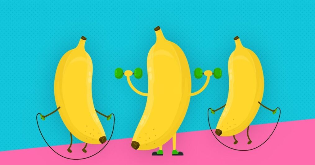 бананы імітуюць павелічэнне шырыні члена практыкаваннямі