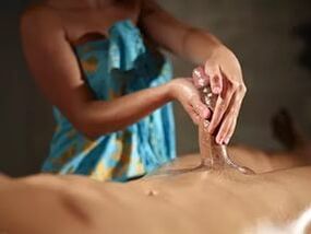 масаж члена для павелічэння на 5 см
